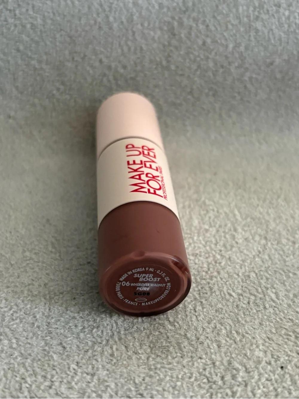 MAKE UP FOR EVER Super Boost Moisturizing Lip Gloss 06 WHEREVER WALNUT Brand New